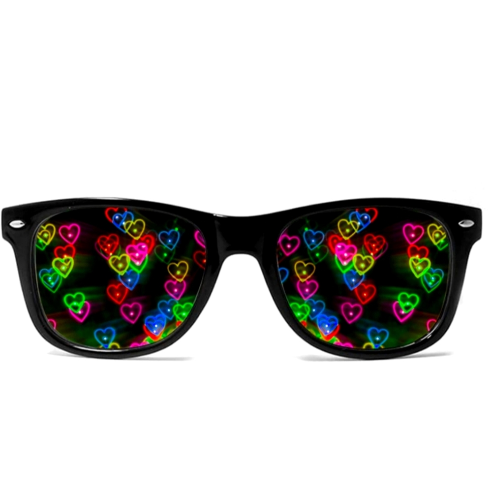 3D Heart Effect Diffraction Glasses 